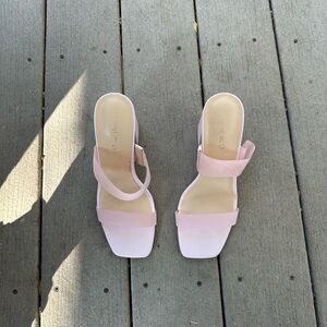 Nine West Pink Heeled Sandals